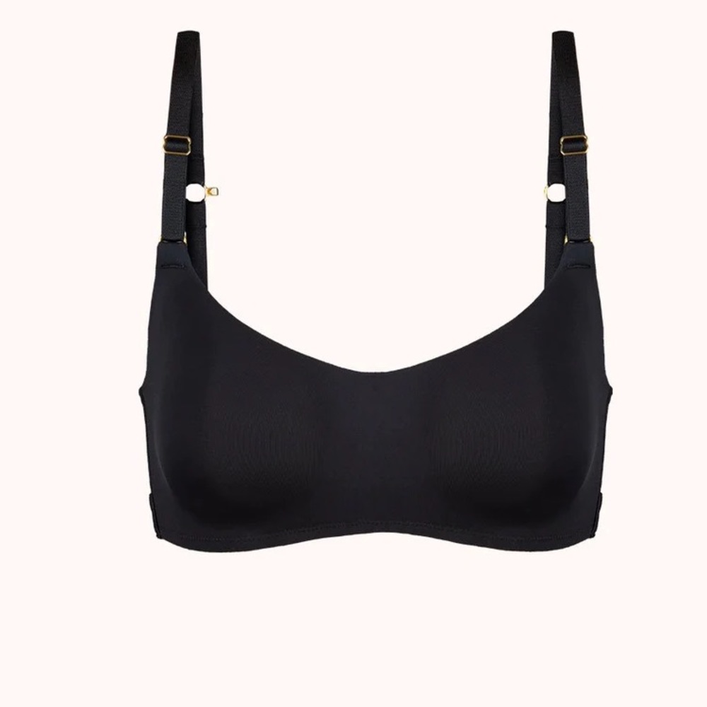 Lively No-Wire Balconette Bra, Black, 34C